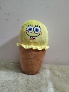 Boneka Bantal Ice Cream Spongebob SquarePants Bahan Yelvo Ukuran L