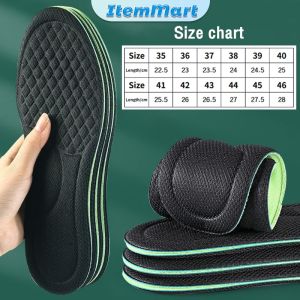 ItemMart Cotton Insoles for Shoes Deodorization Sweat Absorption Insert Sport Shoes Running Pads