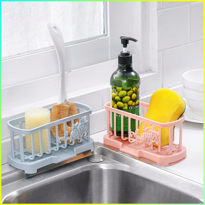 Brightbling Drainage Rack Household Sponge Rack Kitchen Supplies Countertop Cleaning Drain Rack Sink Shelf