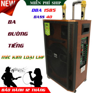 freeshipLoa kéo đỉnh cao 4 tấc DBA 1585 ba đường tiếng âm thanh pro kèm 2 míc kim loại chống hú xịn sò