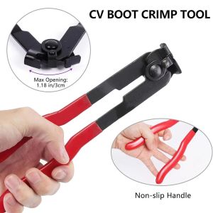 LUZMAR 1Pcs Multi-Function CV Joint Boot Clamp Plier Metal Car Banding Hand Installer Tool Ball cage Car Repairs Kits for Exhaust Pipe Fuel Filter