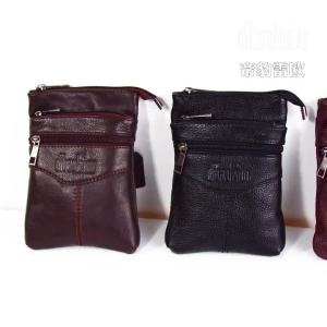 Multifunction Genuine Leather Belt Bag for Men Business Cow Leather Chest Bag Phone Bag Small Messenger Bag Casual Cross Body Bag Shoulder Bag Sling Bag for Work กระเป๋าสะพายผญ Tas Selempang Pria㏇0708
