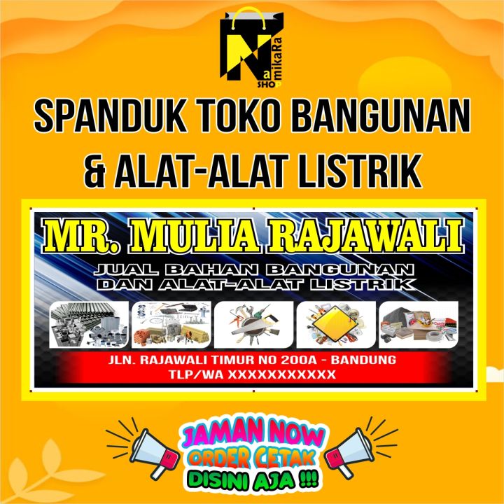 Spanduk Banner Backdrop Toko Bangunan / Ukuran 3x1 cm / Banner Toko ...