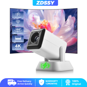 ZDSSY Mini Projector Q7 Outdoor Camping Movie Supported 1080P Built-in Battery WiFi6 Screen Mirroring Smartphone Video Portable Pocket Proyect projector short throw  for room