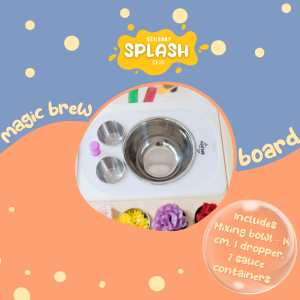 Sensory Splash Club: Color Mixing Magic Brew Board - Interactive Sensory Exploration Toy for Kids