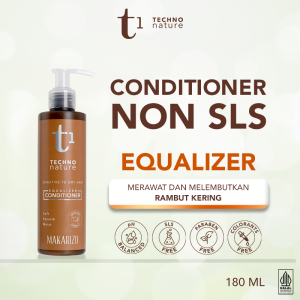 Makarizo T1 Techno Nature Equalizer Conditioner 180 mL - Shampo Non SLS / Sampo / Gentle Shampoo / Paraben Free / No Sulfat / Hair Care Hair Treatment Perawatan Rambut