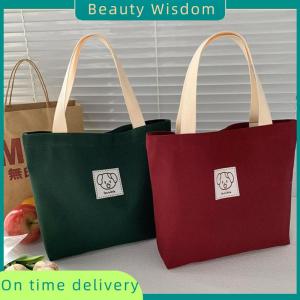 Beauty Wisdom Canvas Bag Women S Large Capacity Simple Shoulder Bag Commuting Handbag