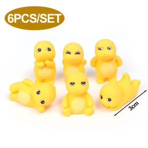 【WOKEN】6PCS Cute Little Milk Dragon Car Ornaments Dashboard Center Console Decorations Cartoon Toys Doll Car Accessories