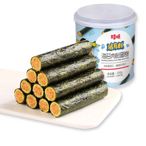Fasimiyu สาหร่ายม้วน Roll Seaweed 100g/กระป๋อง สาหร่ายทะเลม้วน เพิ่มต้นสนเนื้อ ขนมขบเคี้ยวสําหรับเด็ก อาหารว่าง