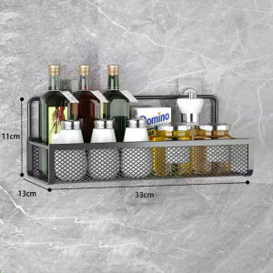 [🇹🇭จัดส่งวันนี้]ชั้นวางของในห้องน้ำ ไม่ต้องเจาะ ตะแกรงวางของในห้องน้ำ ที่วางของในห้องน้ํา มีกาวแถม