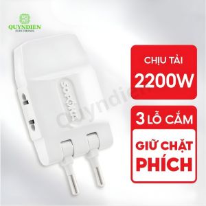 Ổ Chia Điện Thông Minh Q3T Q5T Chống Tuột Phích Thiết Kế Xoay 180 Độ Nhiều Lỗ Cắm - Linh Kiện Quỳnh Diễn