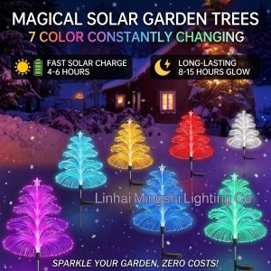 Solar String Lights Jellyfish Waterproof Outdoor Garden Lights Color Changing Stake Lights Patio Lawn Decor Multicolor Fairy Lights