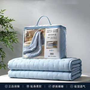 Summer Washed Cotton Quilt Cooling Solid Color Lightweight Blanket For Single And Double Bed Comforter Twin Queen Size Bedding