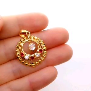 Loket Bulat Design Indian Emas 916 Yon Hing