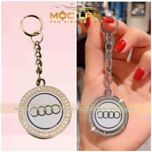 Mặt dây chuyền móc khóa đính đá có logo hãng xe ô tô sang trọng đẳng cấp