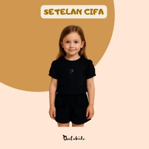 Owlakidz Cifa Navy - Setelan Anak Perempuan Size 1-5 Tahun
