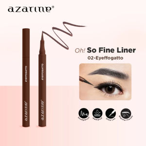 𝗝𝗨𝗡𝗞𝗜𝗘 𝗠𝗔𝗞𝗘𝗨𝗣-Azarine Oh! SO FINE LINER Eyeliner Waterproof Tahan Lama Untuk Pemula Beginner Friendly 1.5ml