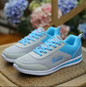 Sepatu Shoes Kets Sneakers Wanita Remaja Dewasa Fashion Sport Korea Style Trendy Abu Kombinasi Pink Blue Ice FAHIND Terbaru Anti Slip COD Bayar Ditempat