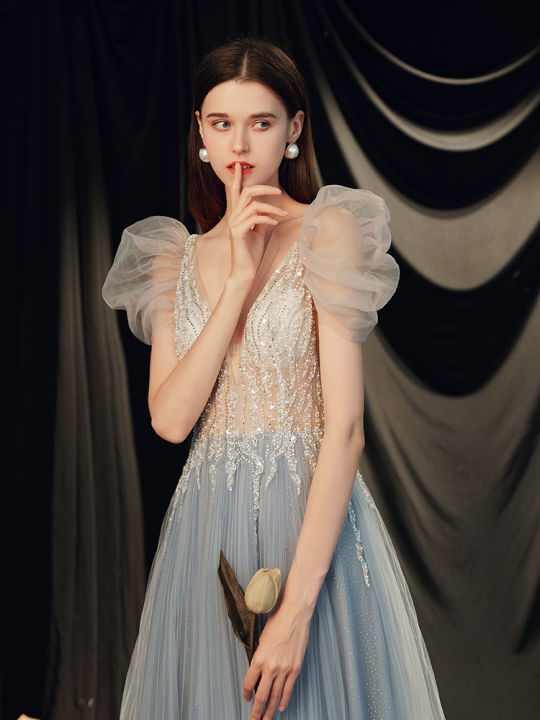 glary-star-toast-dress-bridal-evening-dress-temperament-engagement-slim