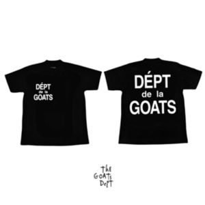 The Goats Dept - Dept De La Goats Tshirt Black White Original ( Limited Edition ) / tgd708 kaos hitam putih asli pria waniya gaya gallery original oversized boxy cut fashion pria wanita acme viral hits langka authentic aksesoriis baju pakaian kemeja terba