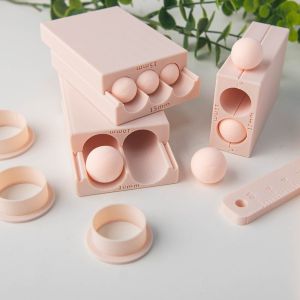 MINUTE 4-20mm Diameter Clay Ball Maker Rubbing Strip Measuring Ruler Rolling Strip Mold Mini Clay Ball Clay Ball Rub Mold Soft Ceramic Clay Bead