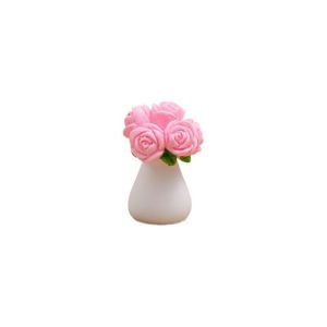 ESFDGL Plant Series Mini Flower Potted Resin Artificial Simulation Potted Plants Cute Colorful Micro Landscape Ornaments For Home Desk