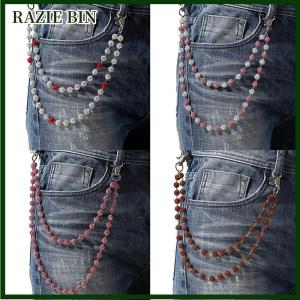 RAZIE BIN Hip-Hop Quần Chuỗi Chất Lượng Cao Bóng Hạt Eo Chuỗi Đơn Giản Quần Jean Chuỗi Thời Trang Quần Chuỗi Quần Áo Phụ Kiện Quà Tặng