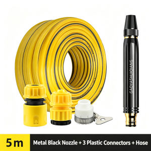 Adjustable Hose Spray Water Gun Telescopic Spring Hose Multifunctional Car Wash Spray Gun Garden Nozzle Watering Spayer