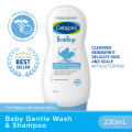 Cetaphil Baby Gentle Wash & Shampoo 230ml for Newborn | Tear-Free & Hypoallergenic | With Glycerin & Panthenol | Cleanses & Moisturizes Baby’s Skin & Scalp | Pediatrician Recommended for Newborns| Daily Head-to-Toe Cleanser & Moisturizer. 