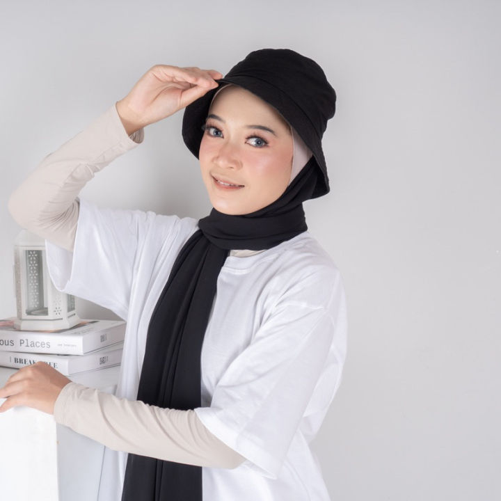 style hijab topi bucket