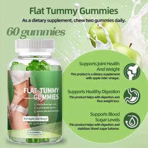 60pcs/1 bottle 排毒苹果醋软糖 减肥瘦身专用 (1x60gummy) Apple Vinegar Gummy Special for weight loss Gula-gula Kunyah Cuka Epal