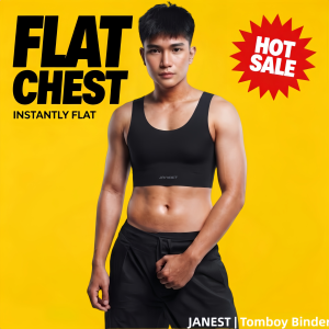 Janest Tank Chest Binder Sweat Resistant Comfort Compression Binder for Daily Wear【S-4XL】
