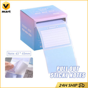 256 Sheet/box Pull-out Sticky Notes Roll Memo Pad Creative Simplicity Study Sticky Note DIY Decorative Scrapbook Sticker Lovely Label Sticker Box Creative DIY Memo Pad Roll Stationary Student Supplies Lined Sticky Note Colored Memo Pad Student Stationery