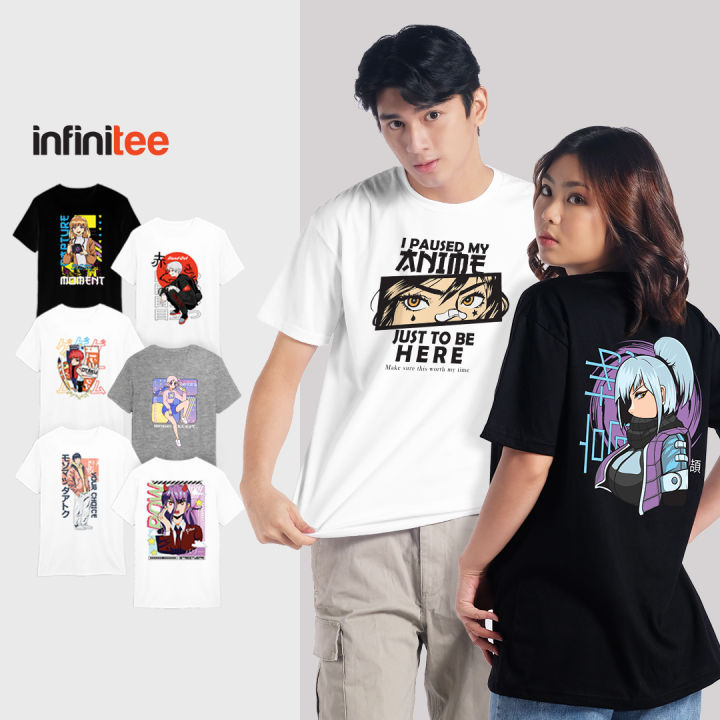 Infinitee Classic Anime Inspired T Shirt For Men Women round neck tshirt  top tops collection roundneck cotton tee graphic shirt crewneck t-shirt