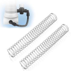 Pool Chlorinator PVC Flexible Tubes with Support Spring - for Rainbow 320 322 Chlorinator and R171096 Feeder 2 PCS Black Chlorinator Hose Pool & Spa Replacement Parts