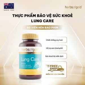 Viên Uống Hỗ Trợ Phổi Herbs of Gold Lung Care - Bảo Vệ Phổi & Tăng Miễn Dịch - Hộp 60 Viên