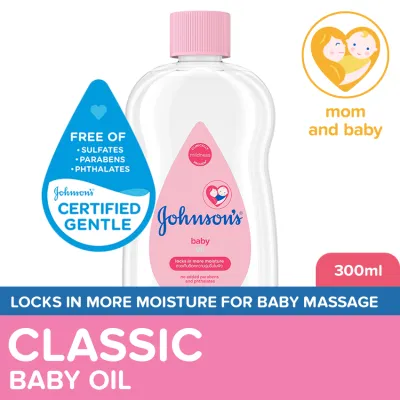 JohnsonS Baby Oil 300ml- Newborn Baby Essentials Baby Care Baby Massage Oil Baby Oil for Newborn
