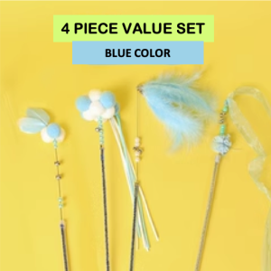 [SG Seller] Cat Fun Lovely Toy Fairy Teasing Chaser Stick Wand With Bell And Bite-Resistant Accessories