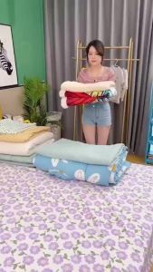 Cỡ Lớn Túi Đựng Quần Áo Chăn Màn Chống Thấm Nước 100L 140L Thùng Giỏ Vải Đựng Đồ Gấp Gọn Đa Năng
