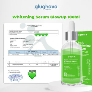 GLUGHAVA PUSAT Body Serum 100ml - Body Whitening Glow Up 10%Niacinamide 3%Tranexamic Acid