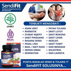 Obat Saraf Kejepit Nyeri Sendi Asam Urat Nyeri Otot Sakit Pinggang Sakit Lutut Rematik Sakit Paha Sakit Leher Kebas Kesemutan Pengapuran Tulang - Dengan Sendifit 100% Asli