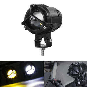 Motorcycle And Motorcycle Light Led Dual Color Spotlight 40w High Brightness Work Light Integrated Near And Far Modified Headlight