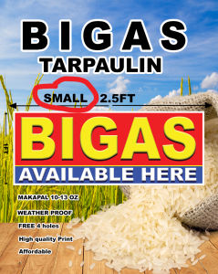bigass ricee for sale available here TARPAULIN SIGNAGE/a4 size laminate