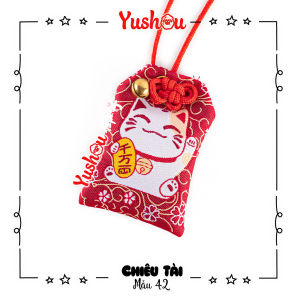 Móc Khóa Yushou Tiền Tài - Mẫu 42 (Kiểu Omamori) Có sẵn