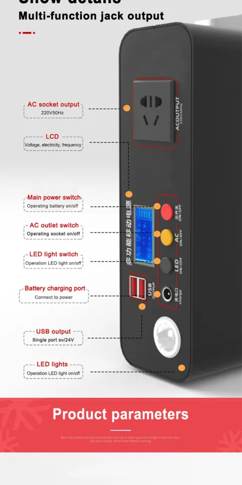 Solar Generator with Solar Panel Included 220V 300W 96000MAH Big