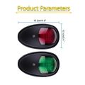 2pcs/set 10V-30V Tegangan Lebar Lampu Peringatan Sinyal Lampu Navigasi LED Lampu Sinyal Kapal Pesiar Lampu pengingat truk-lampu merah dan lampu hijau. 