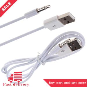 [COD]Flash Delivery 3.3FT 3.5mm AUX Audio Plug Jack to USB 2.0 Male Charge Cable Cord For MP3