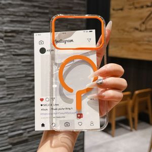 For Xiaomi POCO F8 Ultra Case Hard PC Transparent Magnetic wireless charging Protective Back Cover Case For POCO F8 Pro Shell