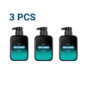 Men Facial Cleanser pencuci muka lelaki Face Wash Acne Blackheads Remover Oil Control membersihkan susu