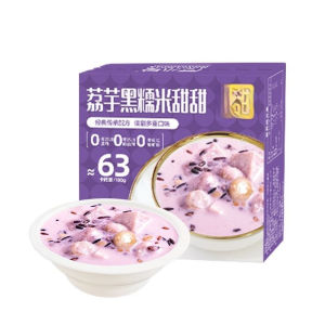 ลิ้นเผือกข้าวเหนียวดำหวานพร้อมรับประทานอาหารสะดวก 304g456g     荔芋黑糯米甜甜